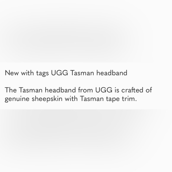 Ugg Tasman Shearling Headband  NWT main image 11